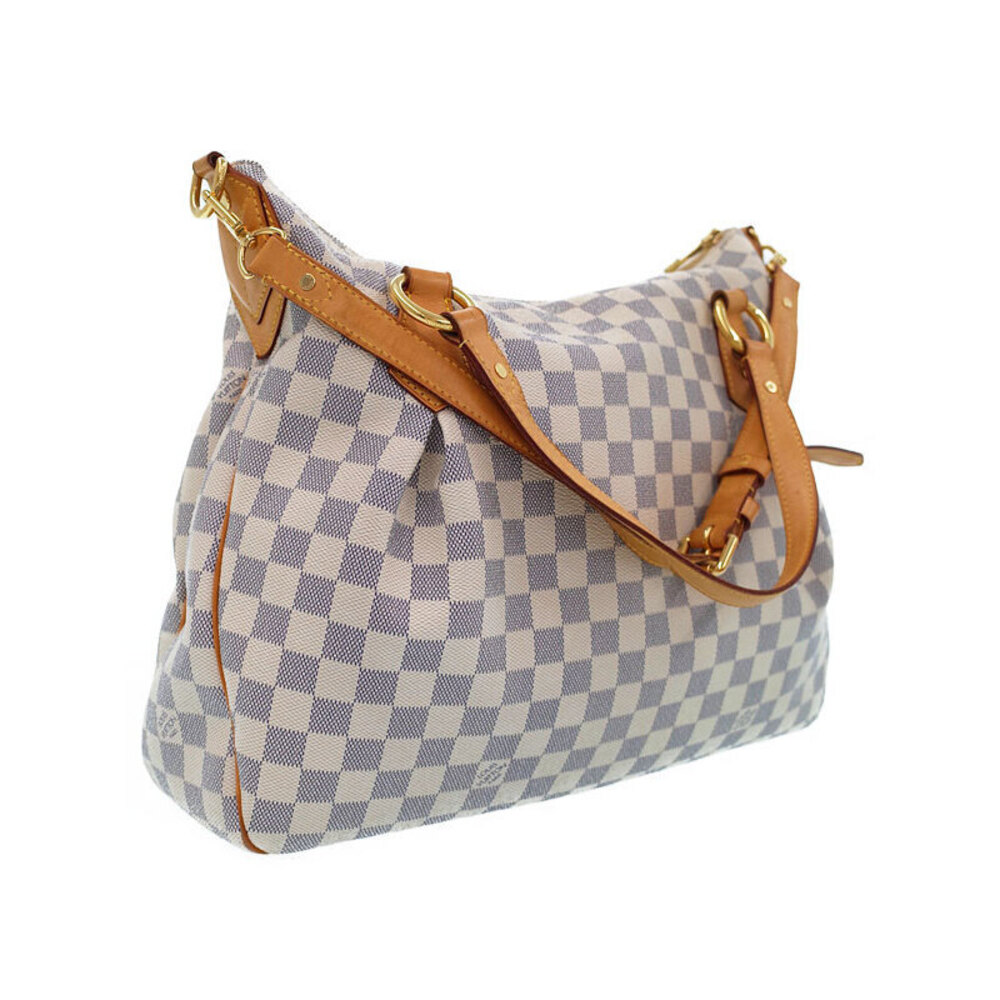 Louis Vuitton Azur Damier White Bag Evora